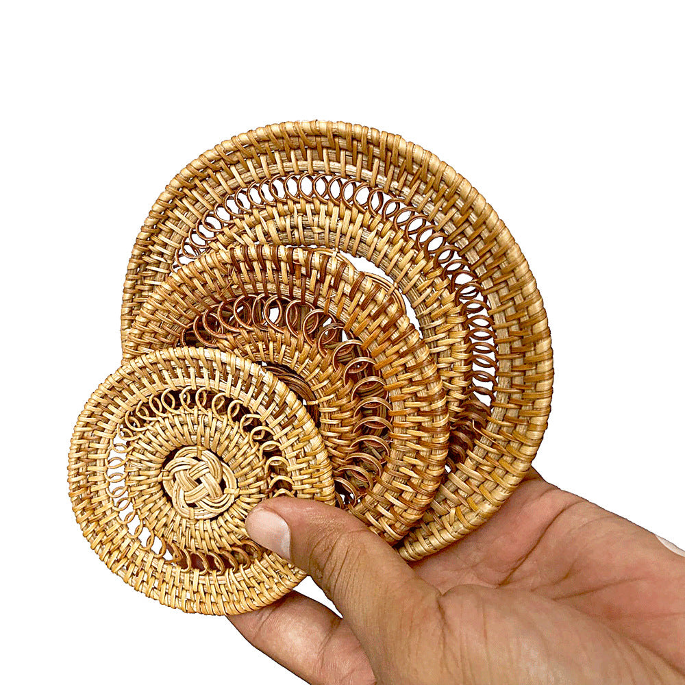 Handmade Rattan Coaster