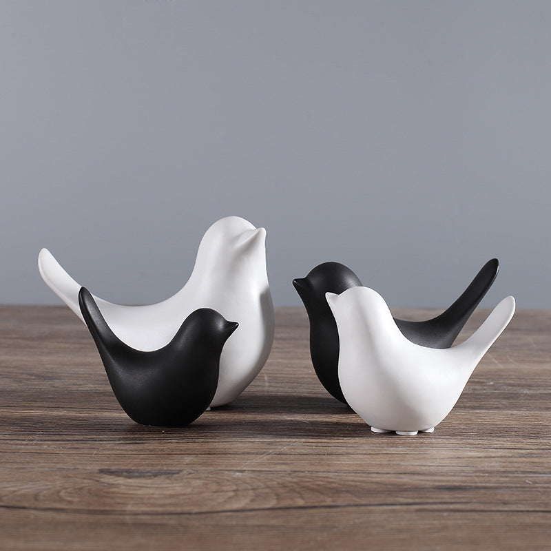 Nordic-Style Ceramic Bird