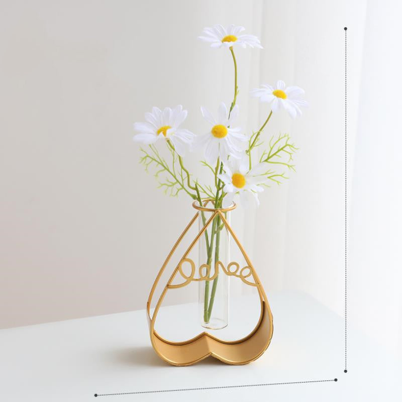 Wire Vase with Glass Insert, Assorted