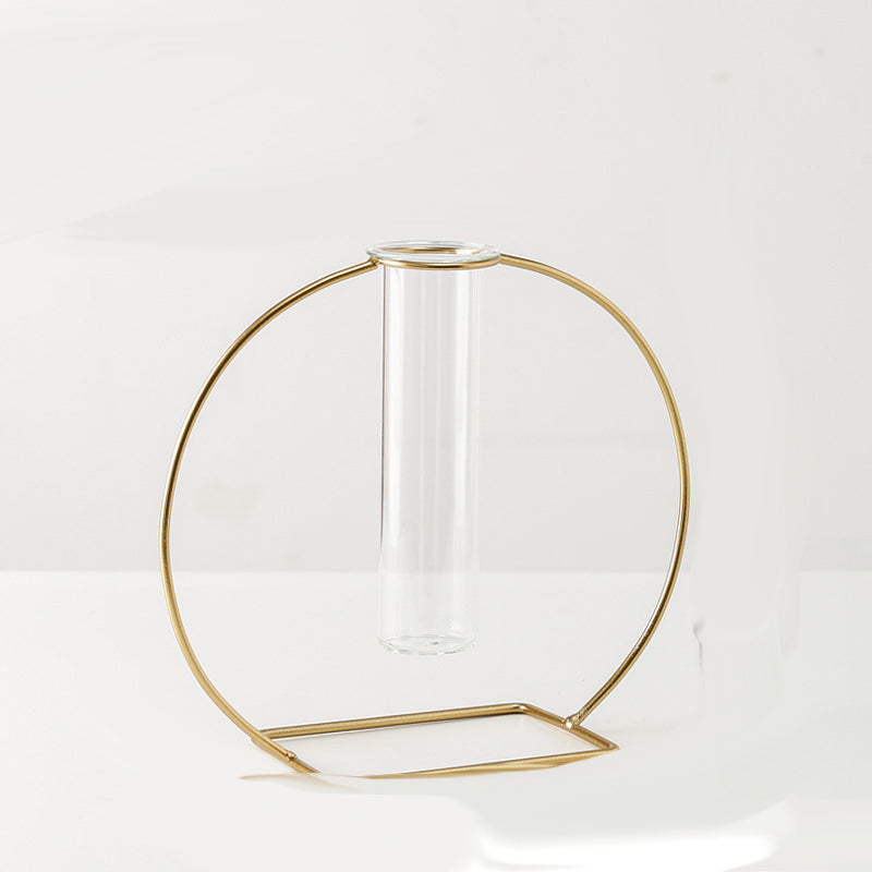 Modern Geometric Golden Plant Holder