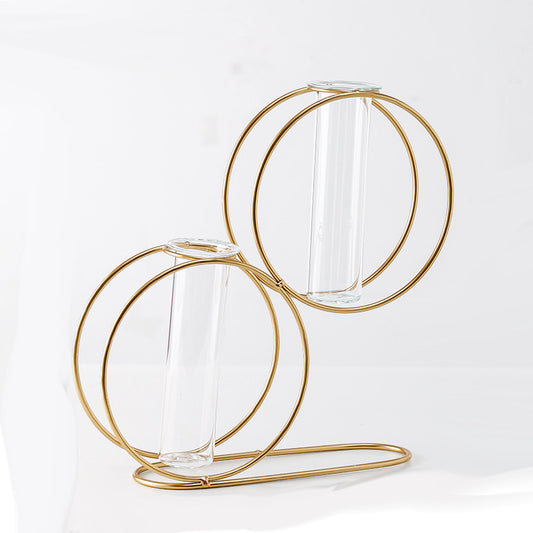 Modern Geometric Golden Plant Holder