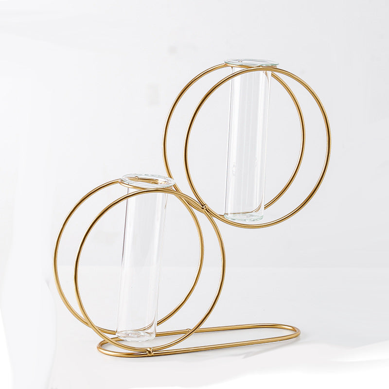 Modern Geometric Golden Plant Holder