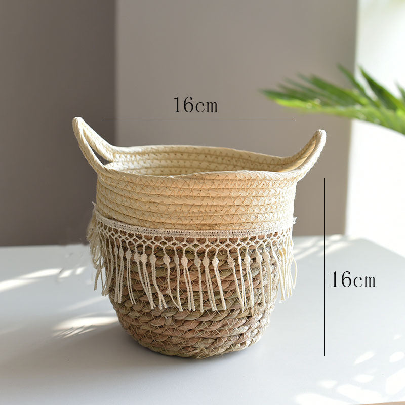 Multi-Color Weaved Basket