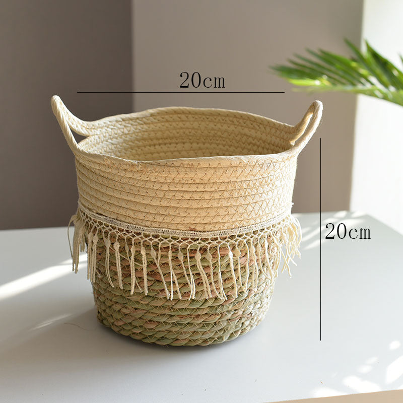 Multi-Color Weaved Basket