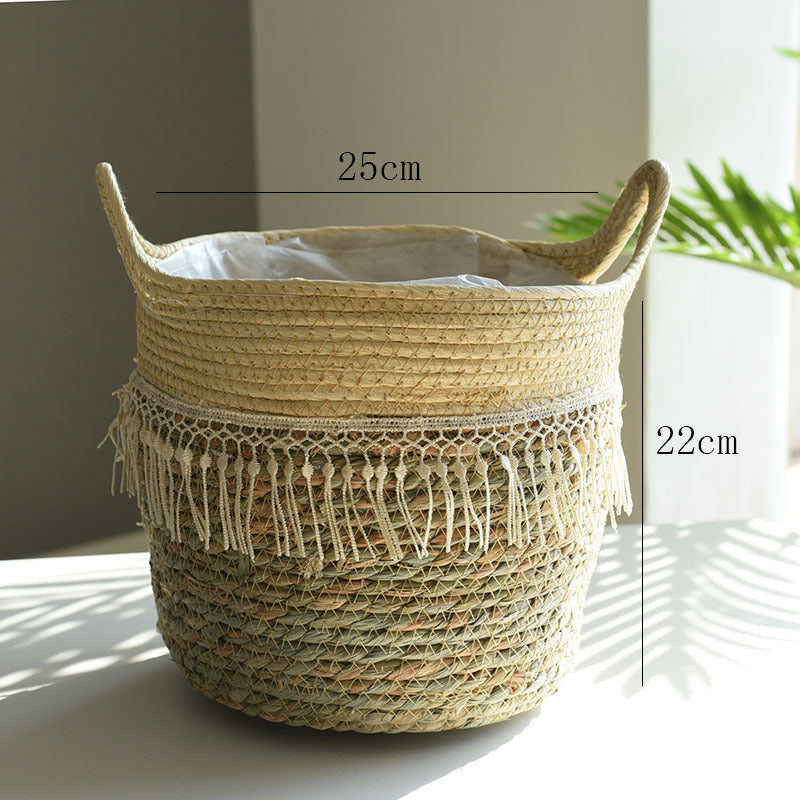 Multi-Color Weaved Basket