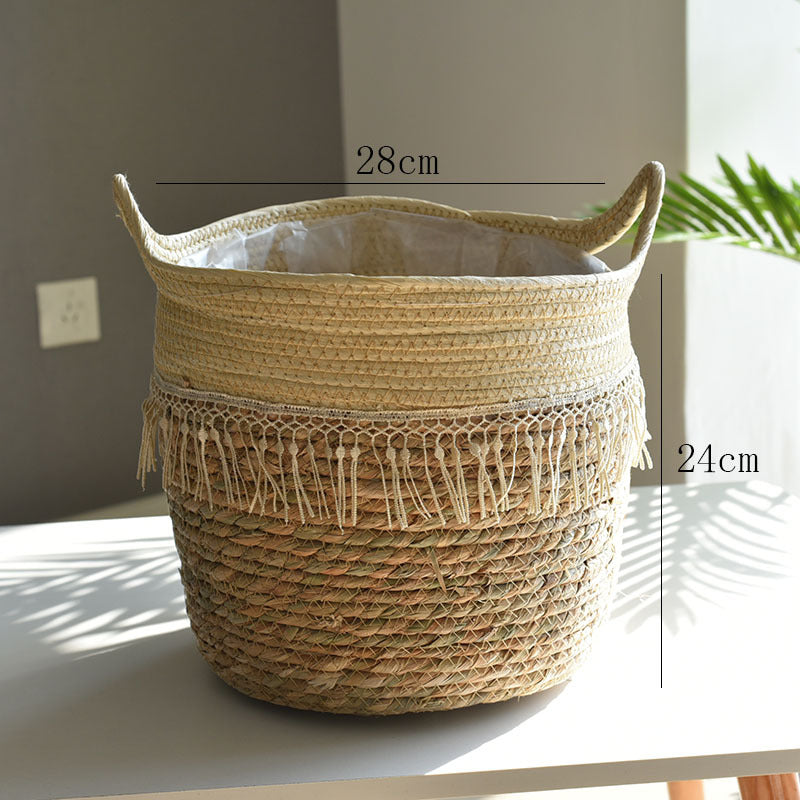 Multi-Color Weaved Basket