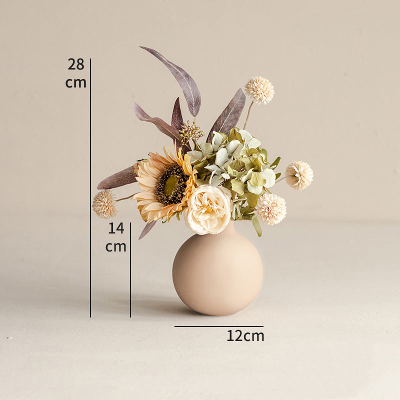 Warm Neutral Vase and Florals, Assorted