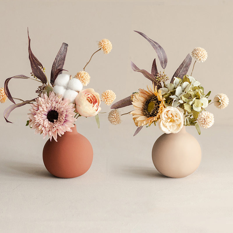 Warm Neutral Vase and Florals, Assorted