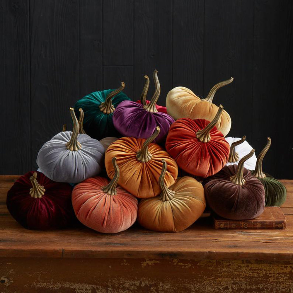 Velvet Jewel-Toned Pumpkins