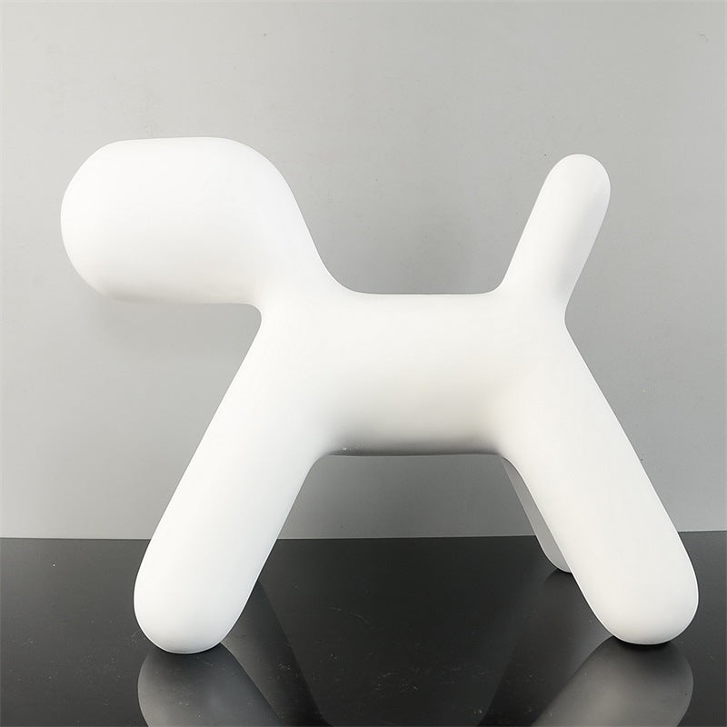 Resin Creative Balloon Abstract Dog Ornament