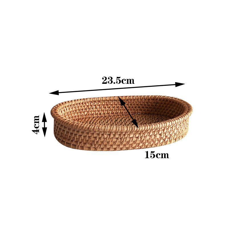 Weaved Rattan Basket, Assorted