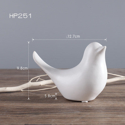 Nordic-Style Ceramic Bird