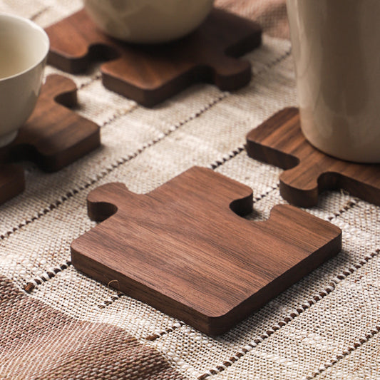 Walnut Jigsaw Coaster