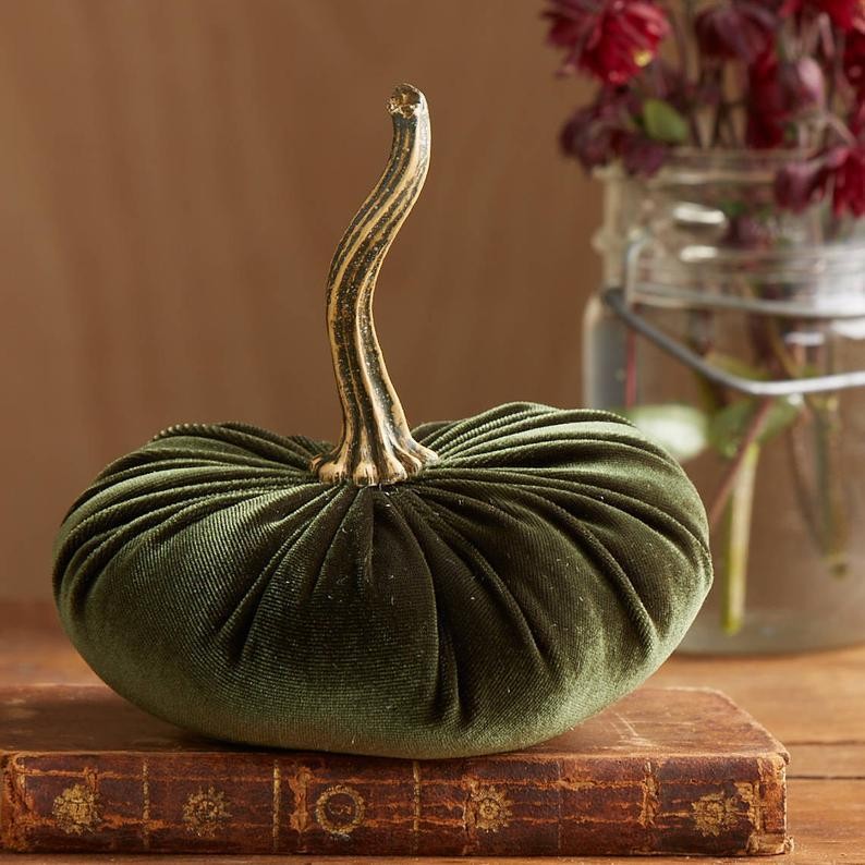 Velvet Jewel-Toned Pumpkins