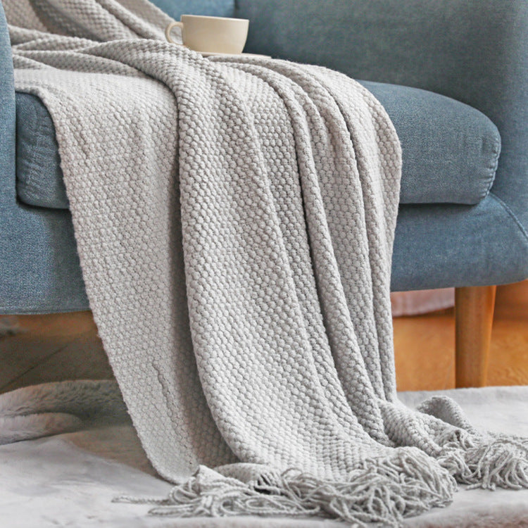 Pebble Knit Throw Blanket, Assorted