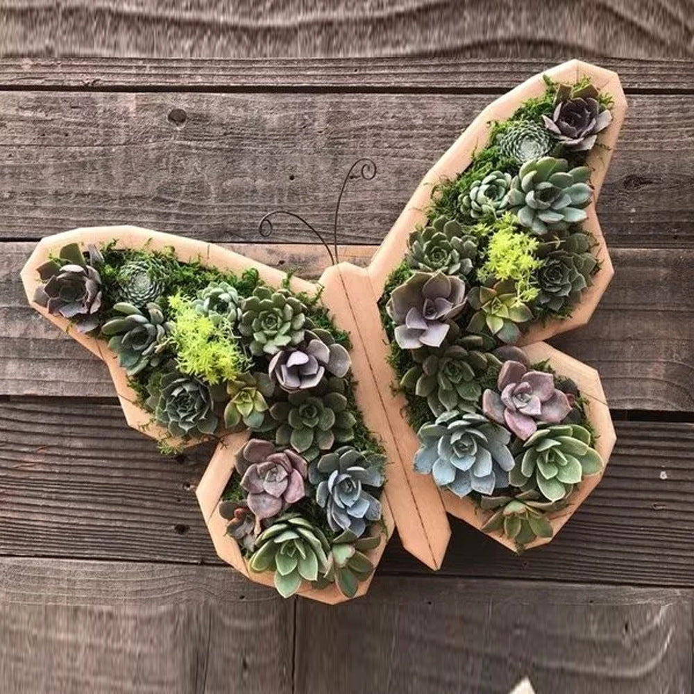 Wood, Nature-Themed Plant Pots