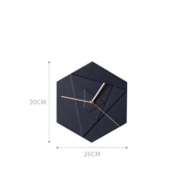 Geometric Ceramic Wall Clock