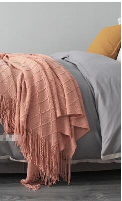 Light Knit Blanket with Raised Texture, Assorted Colors