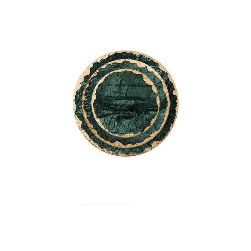 Emerald Marble Coaster, Assorted Sizes