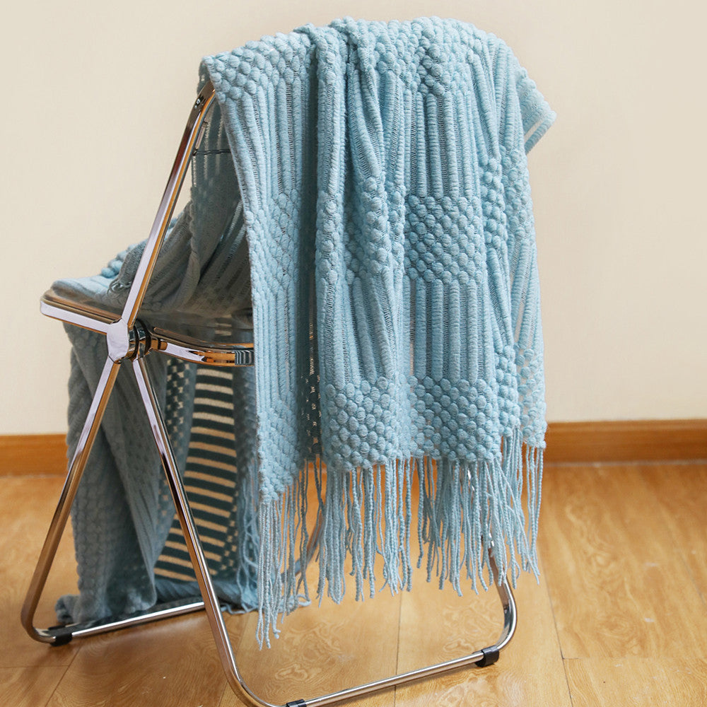 Dot and Line Nordic Throw Blanket