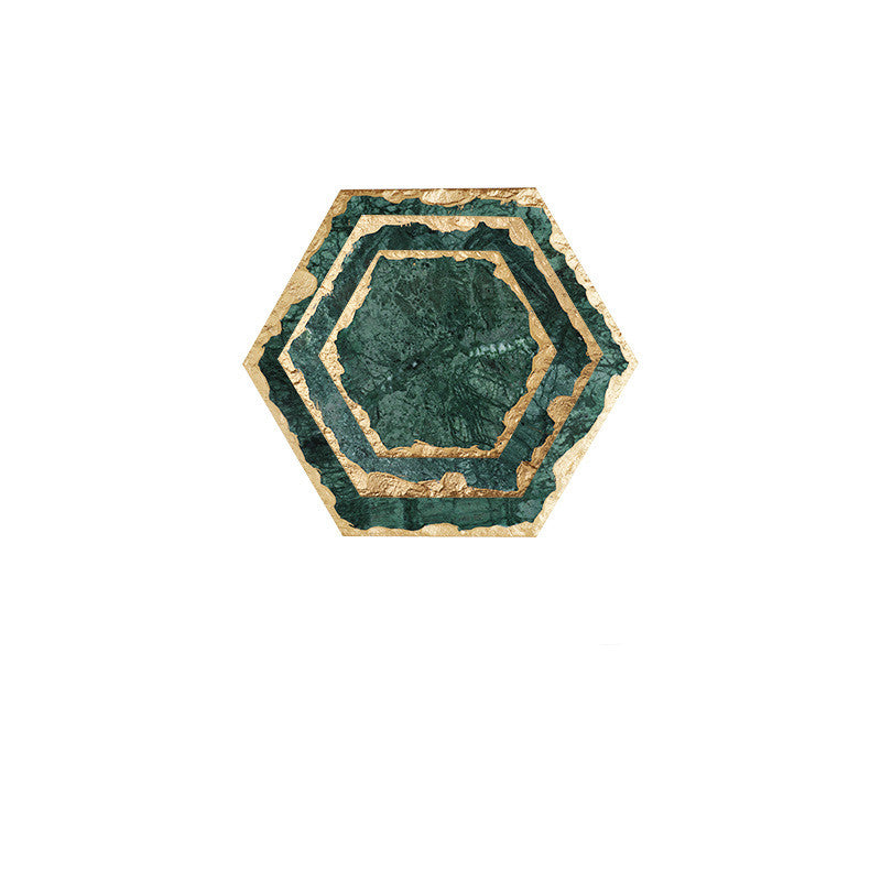 Emerald Marble Coaster, Assorted Sizes