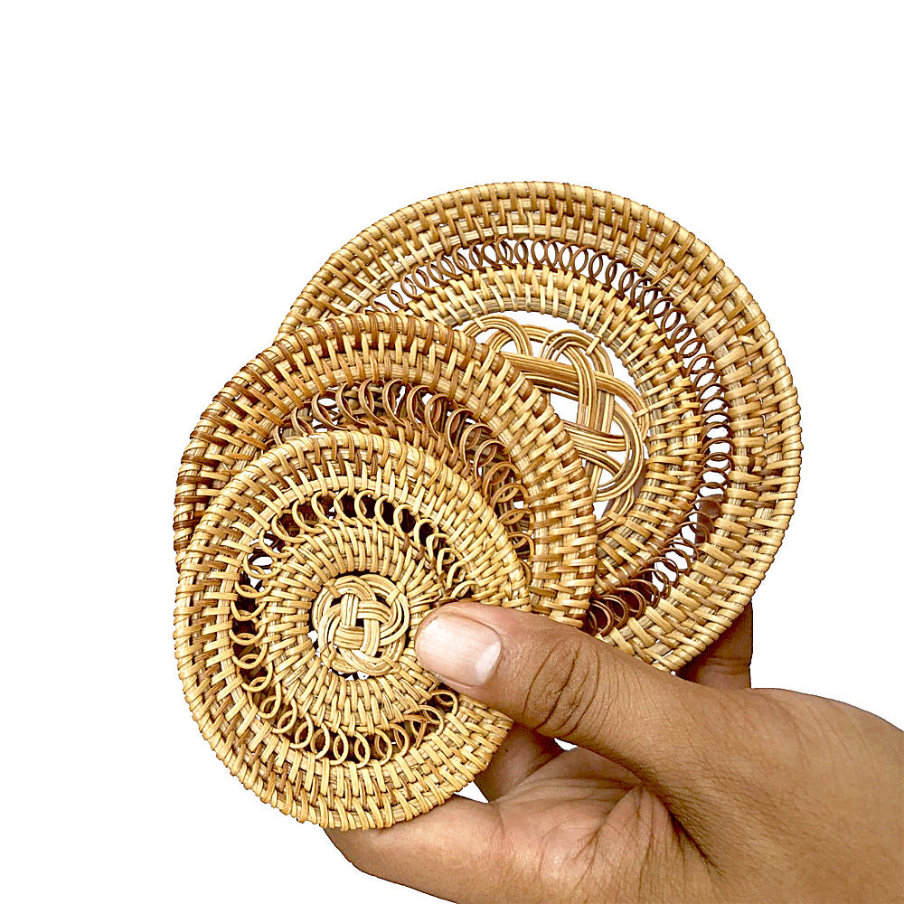 Handmade Rattan Coaster