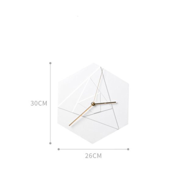 Geometric Ceramic Wall Clock