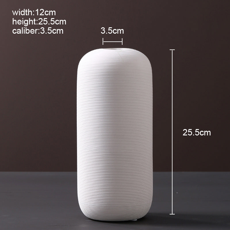 Fine-Ribbed Vase, Assorted