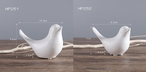 Nordic-Style Ceramic Bird