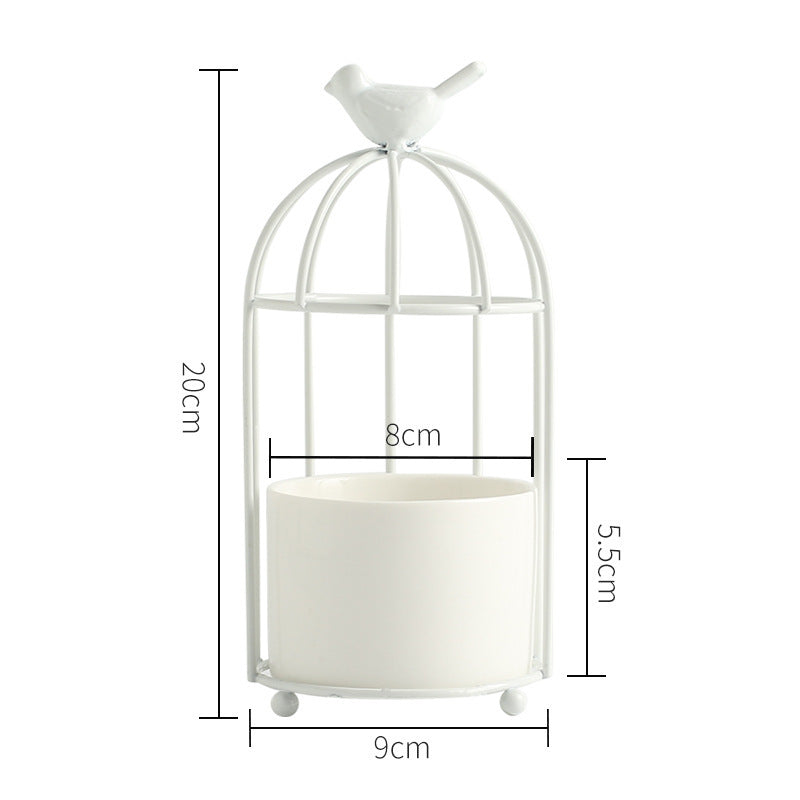 Bird Cage Plant Pot