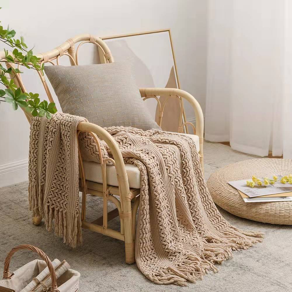 V-Pattern Chenille Blanket, Assorted Colors