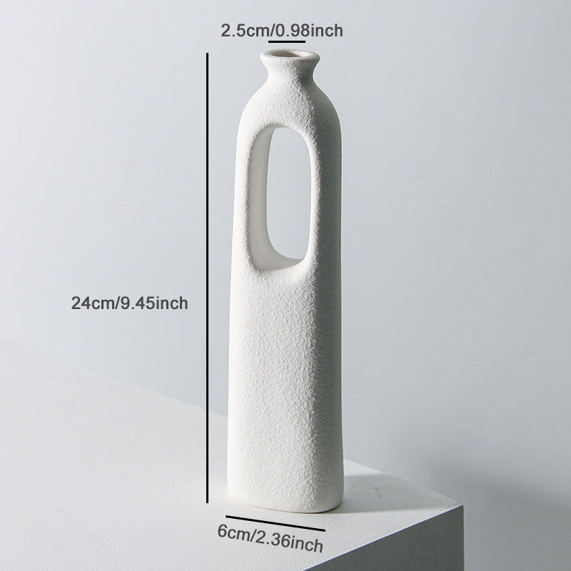 Frosted Nordic Ceramic Vase