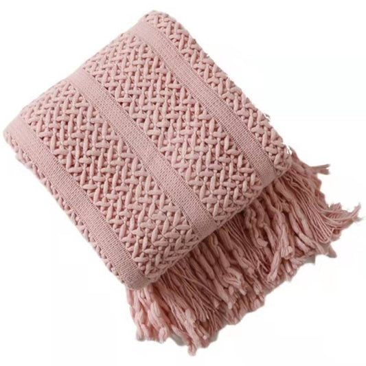 V-Pattern Chenille Blanket, Assorted Colors