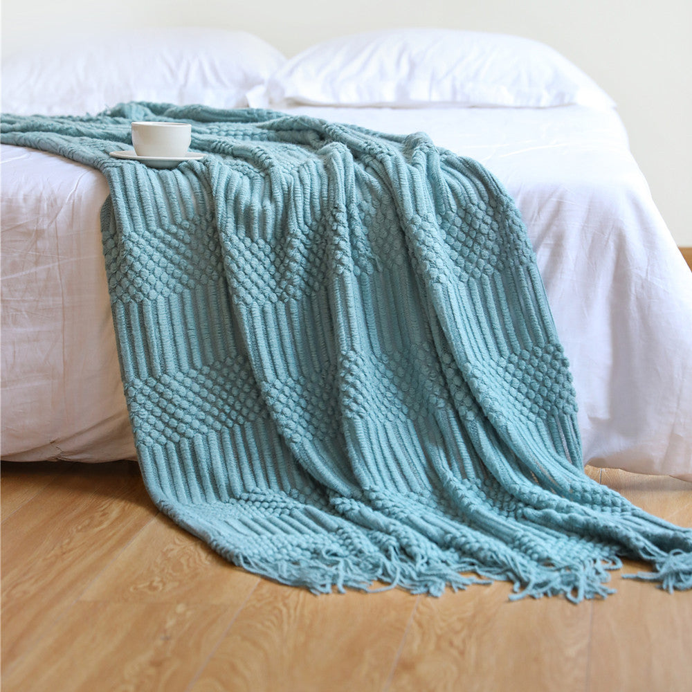 Dot and Line Nordic Throw Blanket